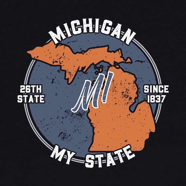 Michigan My State Patriot State Tourist Gift by atomguy